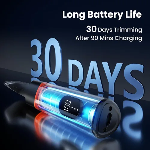 Vista 6 de MAXGROOM - Afeitadora de vello corporal para hombre, afeitadora resistente al agua para la ingle, testículos y bolas, kit de aseo eléctrico sin