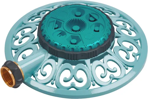 Vista 4 de Melnor 65101-AMZ - Aspersor de patrón 8 de metal Sprout y adaptador de producto QuickConnect, paquete Amazon, verde grosella