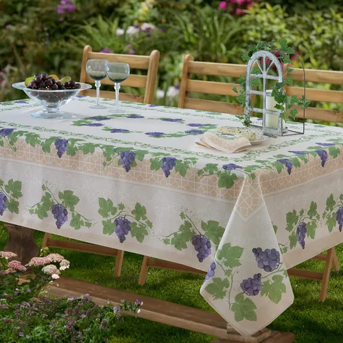 Vista 3 de Home Bargains Plus Servilletas cuadradas de tela, juego de 8 servilletas, vino de Burdeos de Provenza, para interiores y exteriores, resistentes a