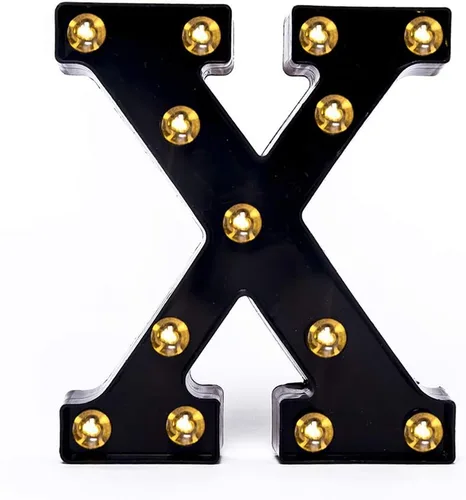 Vista 26 de Foaky Luces LED Negras de Números de Marquesina Letrero Luces de Números de Marquesina que se Iluminan para Luz Nocturna Boda Fiesta de Cumpleaños