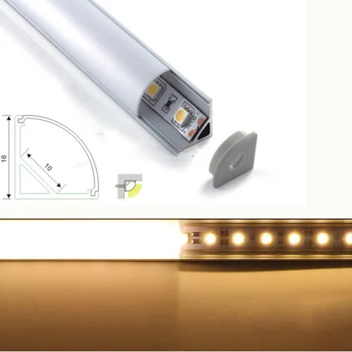 Vista 6 de Cefrank Luces de gabinete en forma de V, barras de luz LED en forma de V de color blanco cálido 4 x 12 pulgadas - 1200lm 12W - Blanco cálido 3000K