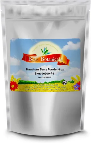Vista 3 de Mejor botánicos Hawthorn Berry en Polvo 4 onzas.