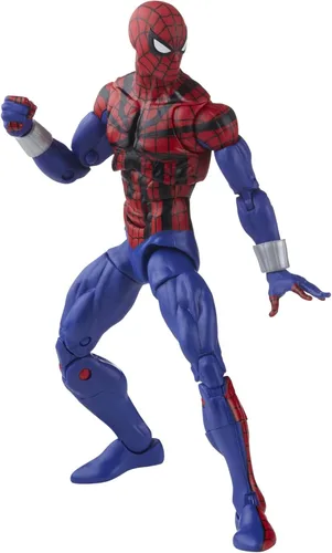 Vista 5 de Marvel Legends Series Spider-Man - Figura de acción de Spider-Man: Ben Reilly, de 6 pulgadas, incluye 5 accesorios: 4 manos alternativas, 1 línea