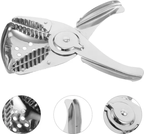 Vista 6 de Lurrose Manual Stainless Steel Citrus Juicer Handheld Lemon Press Heavy Duty Fruit Squeezer for Fresh Juice Home and Outdoor Use