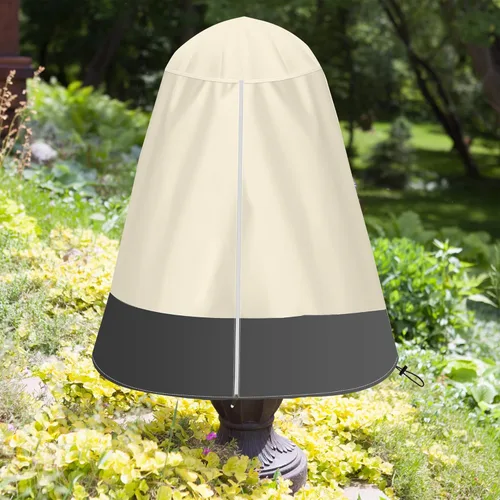 Vista 6 de SOKINGCOVER Cubierta para fuente de jardín de 36 x 42 pulgadas, resistente a la intemperie, para invierno, tela Oxford impermeable 420D, resistente