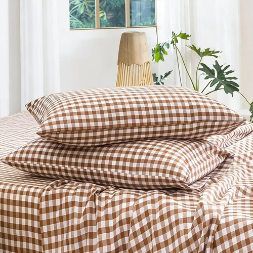 Vista 9 de MooMee Ropa de Cama Fundas de Almohada Juego de 2, 100% Algodón Lavado con Textura Parecida al Lino, Transpirable, Duradera, Suave y Cómoda