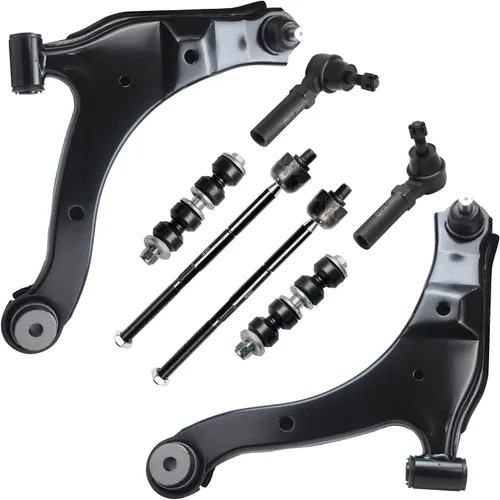 Vista 42 de Detroit Axle - Kit de brazos de control delanteros de 8 piezas para Chevy Trailblazer EXT GMC Envoy XL XUV Buick Rainier Isuzu Ascender, brazos