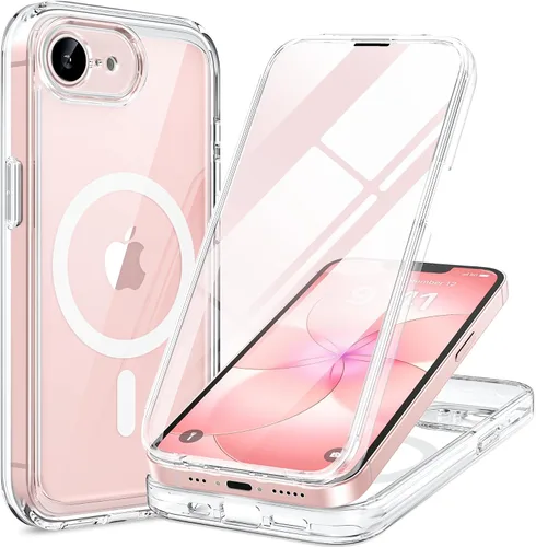 Vista 67 de Miracase Glass Series - Funda para iPhone 11 de 6.1 pulgadas, funda resistente de cuerpo completo mejorado con protector de pantalla de vidrio Negro