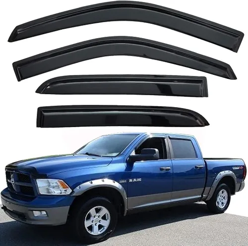 Vista 29 de Viseras laterales adhesivas para ventanillas de ventilación, protección solar y lluvia, deflectores de viento compatibles con Nissan Pathfinder