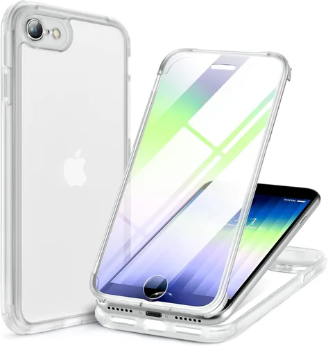 Vista 72 de Miracase Glass Series - Funda para iPhone 11 de 6.1 pulgadas, funda resistente de cuerpo completo mejorado con protector de pantalla de vidrio Negro