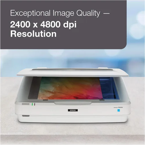 Vista 3 de Epson Expression 13000XL Escáner de cama plana de fotos y gráficos de archivo
