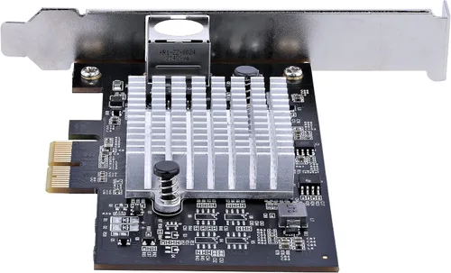 Vista 4 de StarTech.com Tarjeta adaptadora de red PCIe de 1 puerto de 10 Gbps, tarjeta de red para PC/servidor, tarjeta PCIe Ethernet de seis velocidades