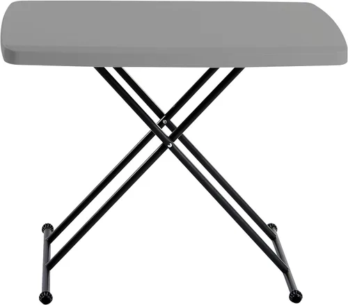 Vista 6 de Lifetime 80160 Mesa plegable de altura comercial ajustable, 4 pies, granito blanco e iceberg 65491 Indestructable Too 1200 Series Mesa plegable