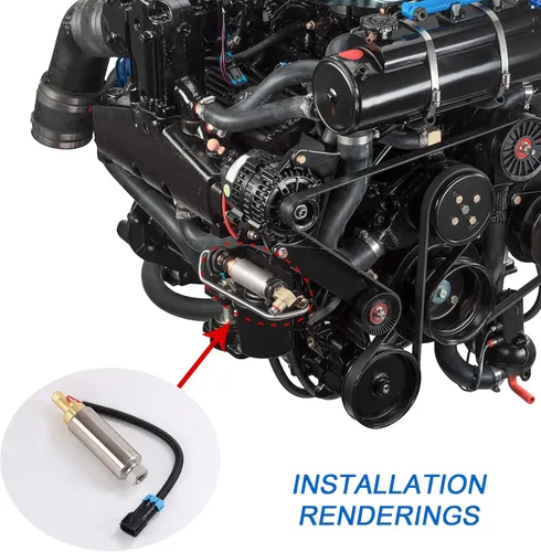 Vista 6 de JDMSPEED, bomba de combustible eléctrica para bote Mercury Mercruiser 4.3 5.0 5.7 861155A3, carburador V6 V8