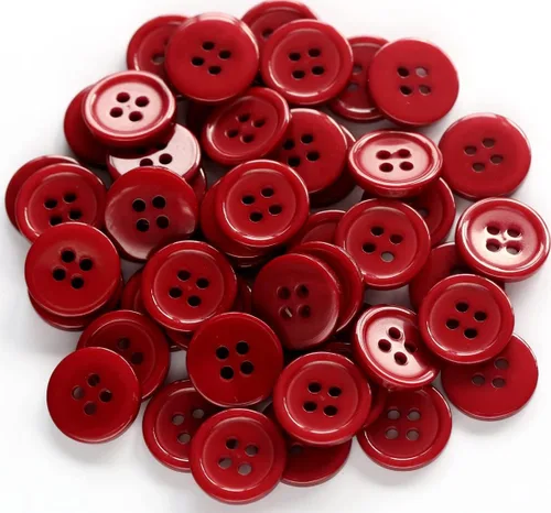 Vista 5 de 160 botones de costura de 5/8 pulgadas (15mm) para prendas de vestir con parte trasera plana, botones azul oscuro, manualidades, proyectos