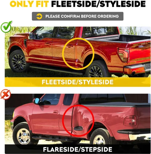 Vista 3 de Cubierta suave enrollable para caja de camioneta para Ford Maverick de 4.6 pies (55.2 pulgadas) 2022 2023 2024 2025 2026