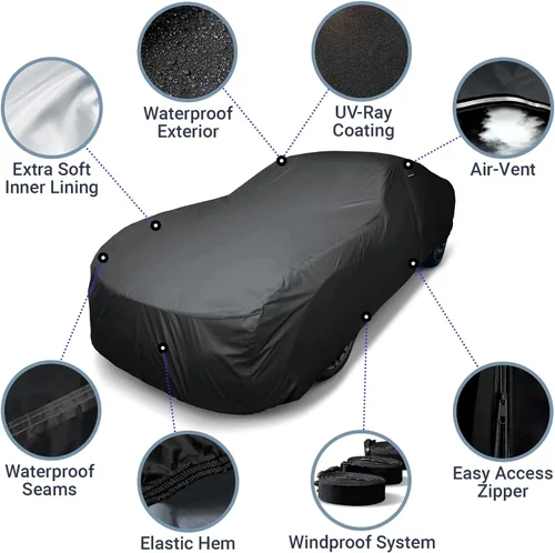 Vista 4 de iCarCover Funda de automóvil personalizada de alta calidad para Bentley 1952-1955 Tipo R resistente, impermeable, para todo tipo de clima, lluvia