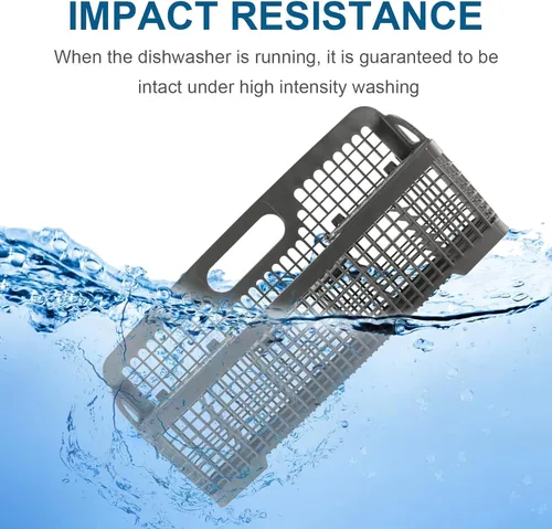 Vista 2 de AMI PARTS 8531233 WP8562043 Cesta universal de repuesto para cubiertos de lavavajillas Compatible con Whirlpool Kitchenaid, reemplaza 8531233