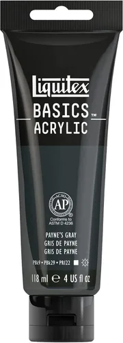 Vista 75 de Liquitex BASICS Pintura Acrílica, Tubo de 250ml (8.5 oz), Azul Ftalocianina