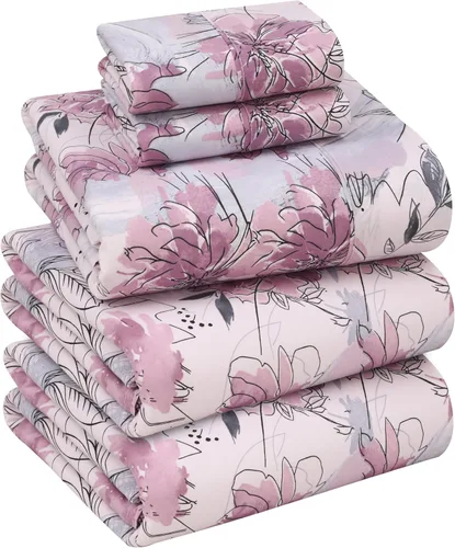 Vista 28 de RUVANTI Sábanas 100% algodón percal tamaño Queen, diseño floral refrescante y transpirable, duraderas, con una sensación nítida, suave y cómoda