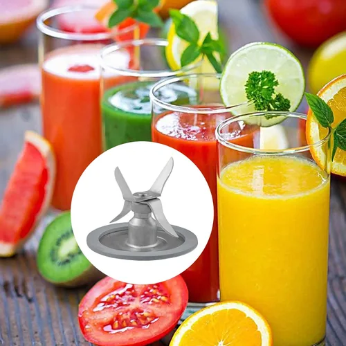 Vista 4 de Cuchilla de hielo de alta calidad, compatible con licuadora osterizadora y piezas de repuesto Oster Blender, incluye 1 junta de licuadora..