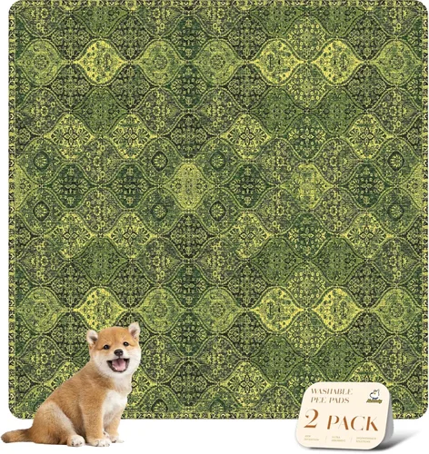 Vista 31 de nunubaby Almohadillas lavables para orina para perros, elegantes, antideslizantes y a prueba de fugas. Almohadillas reutilizables para orinal