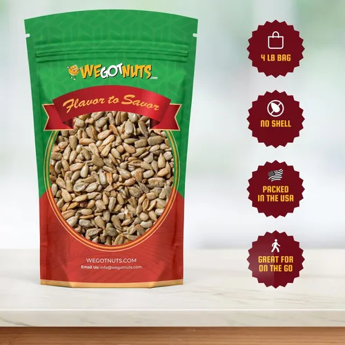 Vista 3 de We Got Nuts Semillas de girasol tostadas y sin sal (sin cáscara) 4 libras