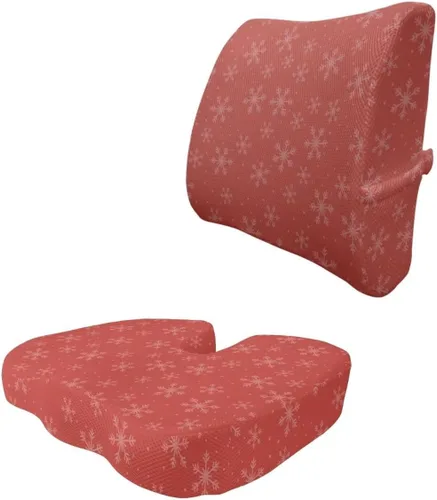 Vista 27 de Cinturón de Navidad de espuma viscoelástica para silla de oficina, asiento de automóvil, silla de ruedas, viajes, reduce la presión del coxis