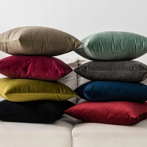 Vista 5 de Juego de 2 fundas de almohada de terciopelo suave negro de 14 x 14 pulgadas para sofá, cama, sala de estar, fundas decorativas de lujo cuadradas