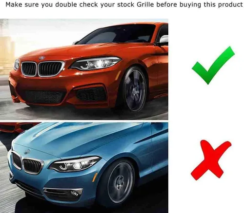 Vista 2 de iJDMTOY Exact Fit - Recortes para parrilla de automóvil, compatible con vehículos BMW