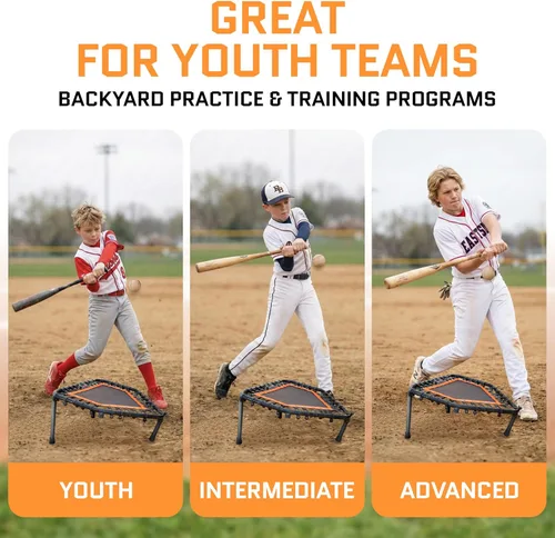 Vista 2 de ACELETIQS Volleyball Rebounder Net, Soccer Rebounder, Lacrosse Rebounder, Baseball Rebounder Net Improve Pitching and Fielding Training, Spiking