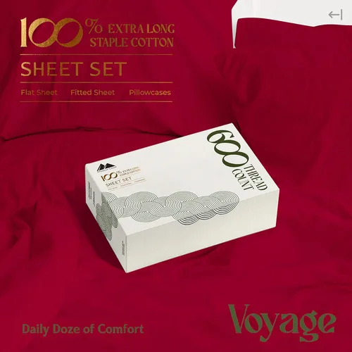 Vista 76 de Mayfair Linen Juego de sábanas de 100% algodón egipcio, tamaño individual (paquete de 2) – Sábanas de lujo blancas de 600 hilos, tamaño individual