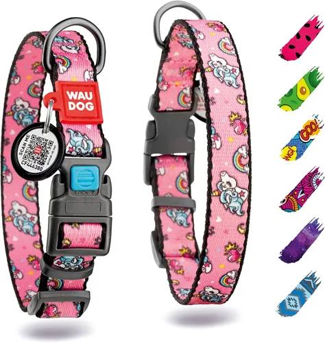 Vista 30 de WAUDOG Collar de nailon para perros – Collar ajustable para perros grandes, pequeños y medianos – Collares de cachorros para perros de razas grandes