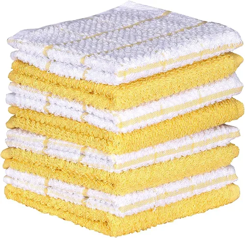 Vista 38 de AMOUR INFINI Juego de 8 paños de cocina para lavar platos, altamente absorbentes, súper suaves, trapos reutilizables de secado rápido para limpiar