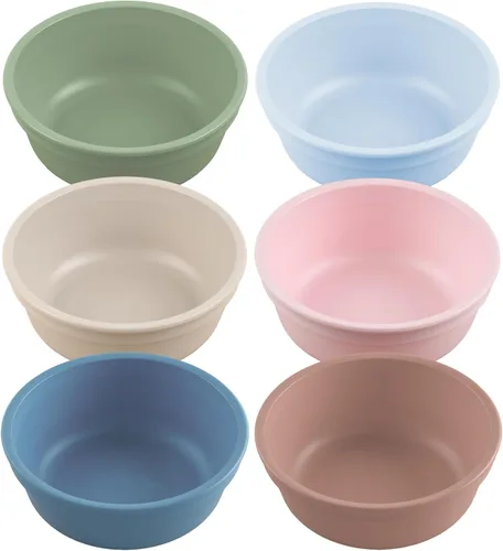 Vista 10 de Re Play - Tazones de plástico reutilizables de 12 onzas, paquete de 6 cuencos aptos para lavavajillas y microondas para cereales, aperitivos