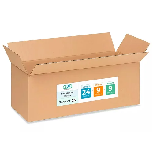 Vista 112 de Cajas largas de mudanza y envío de 18 x 9 x 9 pulgadas (paquete de 10) – Extra resistentes 200 libras frente a las regulares – Cajas de embalaje
