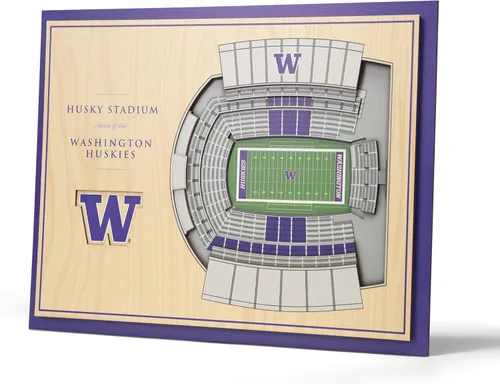 Vista 46 de YouTheFan NCAA Florida Gators Arte de Pared 3D StadiumView de 5 Capas - Estadio Ben Hill Griffin, 13.00" x 17.00