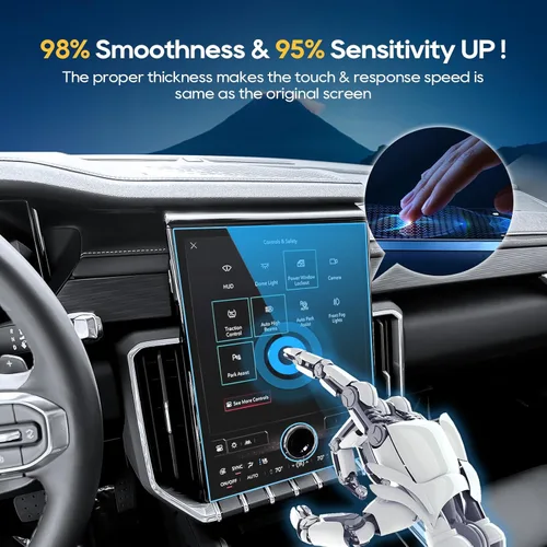 Vista 3 de LFOTPP Protector de pantalla para GMC Acadia 2025 - Acadia 2024-2025 (Elevation/AT4/Denali) pantalla táctil de 15 pulgadas [Nano Film] Accesorios