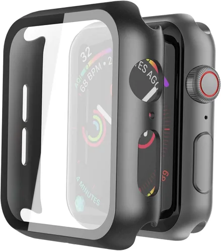 Vista 46 de Misxi - Juego de 2 fundas rígidas de policarbonato con vidrio templado integrado Compatible con Apple Watch Ultra 3 (2025) / Ultra 2 / Ultra