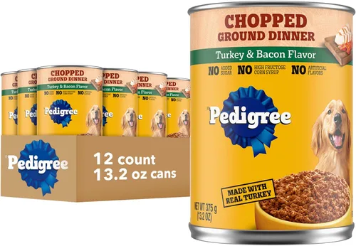 Vista 18 de PEDIGREE Chopped Ground Dinner Comida húmeda y suave enlatada para perros adultos, con carne de res, 22 oz, latas (paquete de 12)