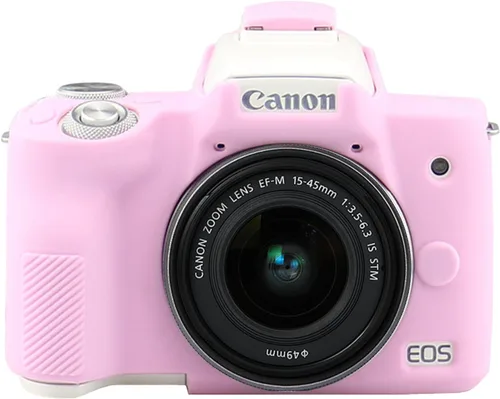 Vista 9 de Easy Hood Carcasa de cámara para Canon EOS M50/M50 Mark II Cámara digital, Funda protectora de silicona suave antiarañazos Carcasa de cubierta Negro