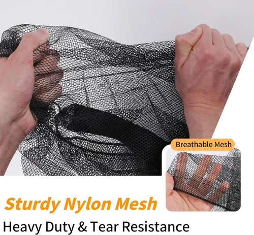 Vista 4 de Bolsa Extra Grande para Balones Deportivos, Bolsa de Almacenamiento de Malla Transpirable Resistente, 101.6 cm x 76.2 cm, Capacidad para 10-12