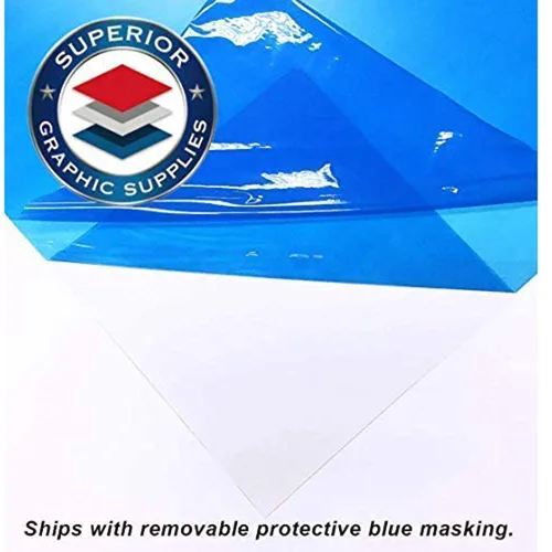 Vista 6 de Superior Graphic Supplies PETG - Láminas de plástico transparente de plexiglás de 12 x 18 pulgadas de grosor para bricolaje, proyectos de exhibición
