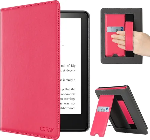 Vista 55 de CoBak Funda inteligente para Kindle Paperwhite de 6.8" de 11ª generación 2021 con función de encendido automático, ligera, delgada, de piel **Salvia
