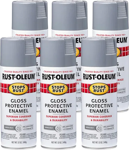 Vista 104 de Rust-Oleum 7776830 - Pintura en aerosol para prevención del óxido, 12 onzas, negro plano