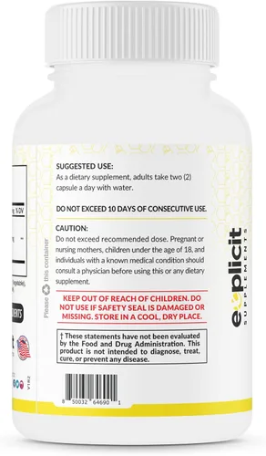 Vista 6 de Cápsulas de yoduro de potasio (3 unidades) dosis de 130 mg – 90 porciones – Apoyo y defensa de la tiroides – KI Potassium Yodine Thyroid Support