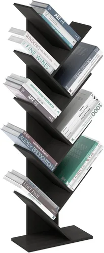 Vista 103 de Furinno - Estantería de cubos de 4 niveles serie Luder para libros y almacenamiento, color verde y blanco