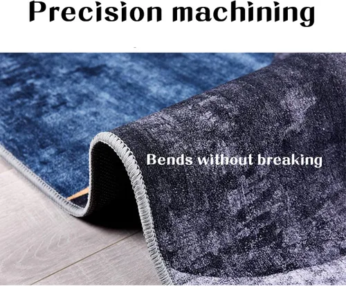 Vista 4 de Electric Heating Carpet, Soft Heated Area Rug with Timer, Fast Warm Up Heating Floor Mat for Home Office Study Playroom 220V,55CM*90CM