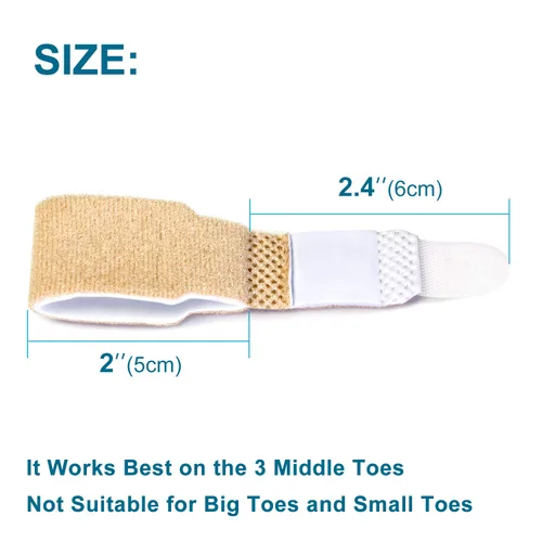 Vista 2 de Bukihome Alisadores de punta en martillo para dedos doblados, 4 férulas de dedos, corrector de dedos, envolturas de dedos para dedos rizados, dedos