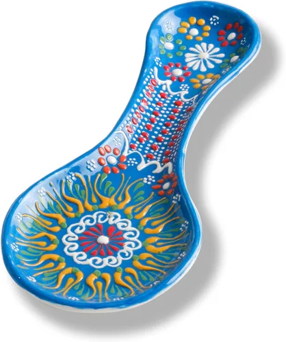 Vista 12 de Soporte de cuchara hecho a mano, soporte de cuchara de cerámica para estufa, soporte de cuchara de 10 pulgadas para encimera de cocina, soporte